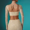 Romy Verzierter Bodycon-Minirock aus Spitze in Elfenbein Romy Verzierter Bodycon-Minirock aus Spitze in Elfenbein
