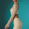 Romy Verzierter Bodycon-Minirock aus Spitze in Elfenbein Romy Verzierter Bodycon-Minirock aus Spitze in Elfenbein