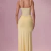 Rosina Mesh-Brautjungfernkleid in Buttergelb