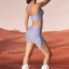 Roux Minirock mit verzierten Trägern in Blau