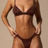 Sable Bralette-Bikinioberteil in Espressobraun Sable Bralette-Bikinioberteil in Espressobraun