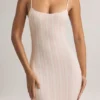 Salma Modal-Maxikleid mit U-Ausschnitt und Trägern im Streifenmuster Salma Modal-Maxikleid mit U-Ausschnitt und Trägern im Streifenmuster