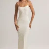 Salma Modal-Maxikleid mit U-Ausschnitt und Trägern in Blumenmuster