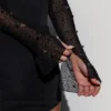 San Marino Maxikleid mit Verzierung und Seitenschlitz in Schwarz San Marino Maxikleid mit Verzierung und Seitenschlitz in Schwarz