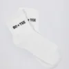Set gerippter Crew-Socken in Weiß