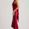 Shaya Asymmetrisches Midaxi-Kleid mit Schaldetail in True Red Shaya Asymmetrisches Midaxi-Kleid mit Schaldetail in True Red