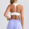 Shorts mit mittlerer Leibhöhe in Periwinkle