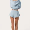 Shorts mit mittlerer Leibhöhe in Powder Blue Shorts mit mittlerer Leibhöhe in Powder Blue