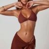 Signature Side Tie Sarong in Mocha Signature Side Tie Sarong in Mocha