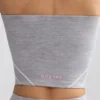 Soft Active Bandeau-Oberteil mit Kontrastbesatz in Meliertem Grau Soft Active Bandeau-Oberteil mit Kontrastbesatz in Meliertem Grau