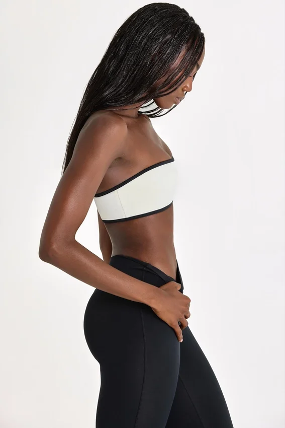 Soft Active Bandeau-Sport-BH in Ivory Soft Active Bandeau-Sport-BH in Ivory