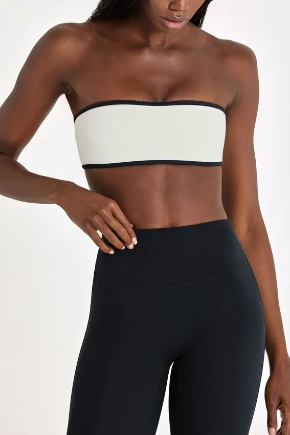 Soft Active Bandeau-Sport-BH in Ivory Soft Active Bandeau-Sport-BH in Ivory