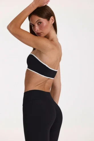 Soft Active Bandeau-Sport-BH in Schwarz