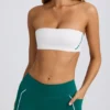 Soft Active Bandeau-Sport-BH in White Soft Active Bandeau-Sport-BH in White