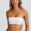 Soft Active Bandeau-Sport-BH in White Soft Active Bandeau-Sport-BH in White