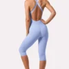 Soft Active Capri Jumpsuit in Sky Soft Active Capri Jumpsuit in Sky
