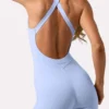 Soft Active Capri Jumpsuit in Sky Soft Active Capri Jumpsuit in Sky
