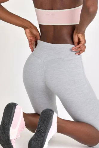 Soft Active Capri-Leggings in Grau meliert