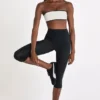 Soft Active Capri-Leggings in Schwarz