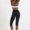 Soft Active Capri-Leggings in Schwarz