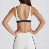 Soft Active Contrast Mini-Shorts in Elfenbein