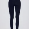 Soft Active Crossover Contrast Leggings in Classic Navy