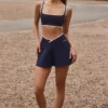 Soft Active Crossover Mini-Skort in Classic Navy Soft Active Crossover Mini-Skort in Classic Navy