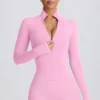 Soft Active Jacke mit Reißverschluss in Baby Pink Soft Active Jacke mit Reißverschluss in Baby Pink
