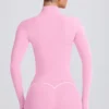 Soft Active Jacke mit Reißverschluss in Baby Pink Soft Active Jacke mit Reißverschluss in Baby Pink