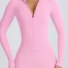 Soft Active Jacke mit Reißverschluss in Baby Pink Soft Active Jacke mit Reißverschluss in Baby Pink