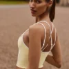 Soft Active Layered Tank Top in Soft Yellow Soft Active Layered Tank Top in Soft Yellow