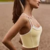 Soft Active Layered Tank Top in Soft Yellow Soft Active Layered Tank Top in Soft Yellow