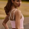 Soft Active Layered Tanktop in Puderrosa