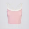 Soft Active Layered Tanktop in Puderrosa