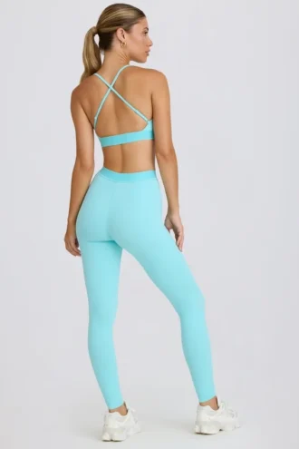 Soft Active Leggings in Aqua