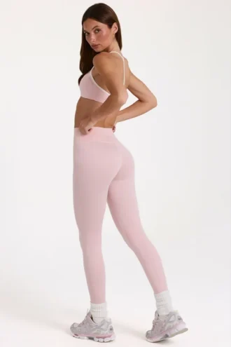 Soft Active Leggings in Blush Marl