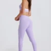 Soft Active Leggings mit gedrehtem Vorderteil in Lila Soft Active Leggings mit gedrehtem Vorderteil in Lila