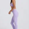 Soft Active Leggings mit gedrehtem Vorderteil in Lila Soft Active Leggings mit gedrehtem Vorderteil in Lila