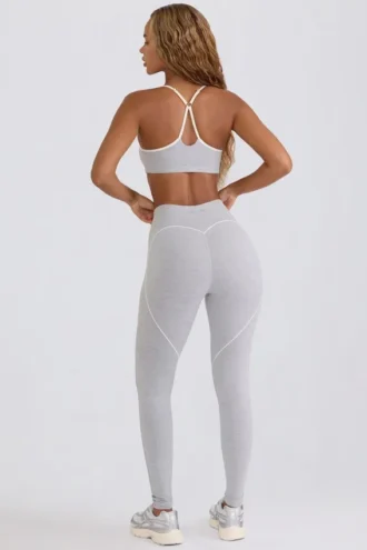 Soft Active Leggings mit mittlerer Leibhöhe in Grau
