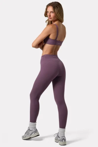 Soft Active Leggings mit Rüschen in Dusk