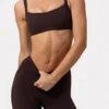 Soft Active Leggings mit Rüschen in Espresso Soft Active Leggings mit Rüschen in Espresso