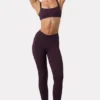 Soft Active Leggings mit Rüschen in Plum Soft Active Leggings mit Rüschen in Plum