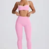 Soft Active Mid-Rise Leggings in Baby Pink Soft Active Mid-Rise Leggings in Baby Pink