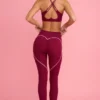 Soft Active Mid-Rise Leggings in Burgunderrot Soft Active Mid-Rise Leggings in Burgunderrot