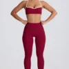 Soft Active Mid-Rise Leggings in Burgunderrot Soft Active Mid-Rise Leggings in Burgunderrot