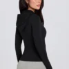 Soft Active Midlayer-Jacke mit Kapuze in Schwarz