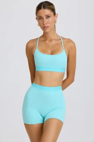 Soft Active Mini-Shorts in Aqua Soft Active Mini-Shorts in Aqua