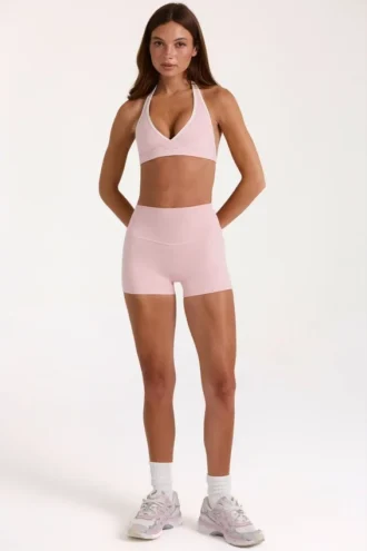 Soft Active Mini-Shorts in Blush Marl Soft Active Mini-Shorts in Blush Marl