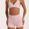 Soft Active Mini-Shorts in Blush Marl