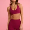 Soft Active Mini-Shorts in Burgunderrot